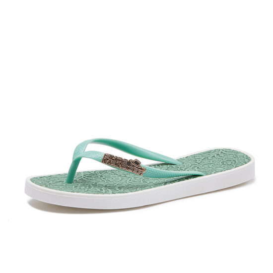 Beach Wedding Women’s White Flip Flops