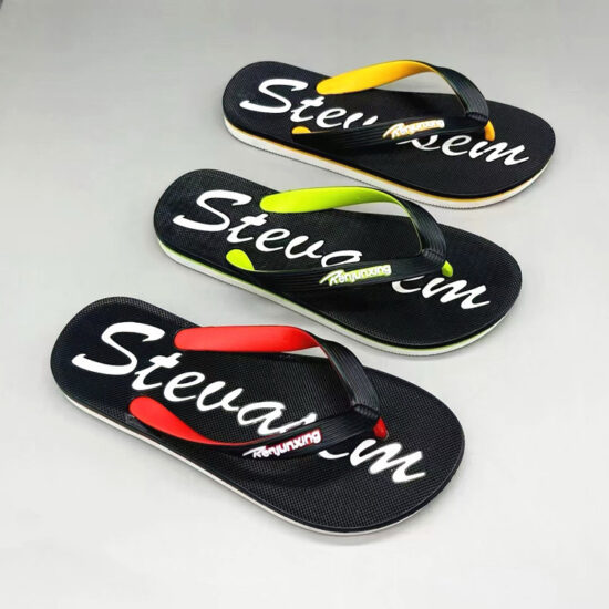 Bold Print Men's Flip Flops