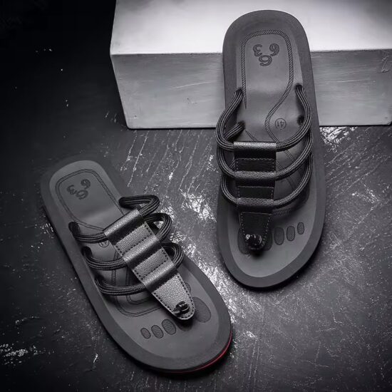 Casual Brown Flip Flops for Men