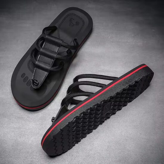 Casual Brown Flip Flops for Men