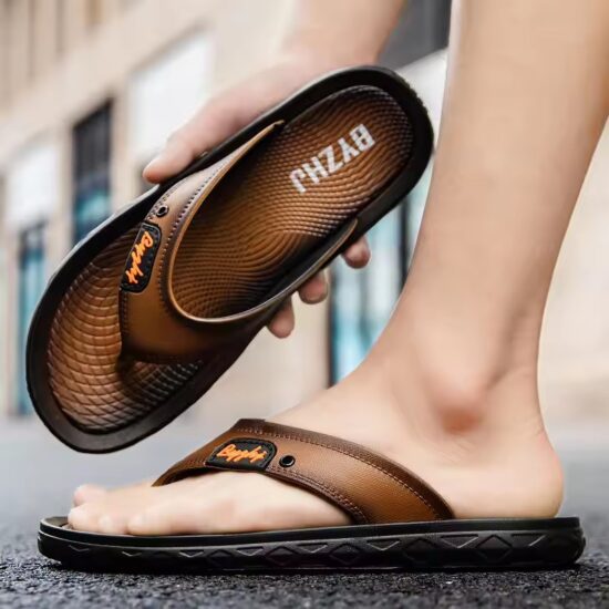 Ergonomic Men's Flip Flops for Walking
