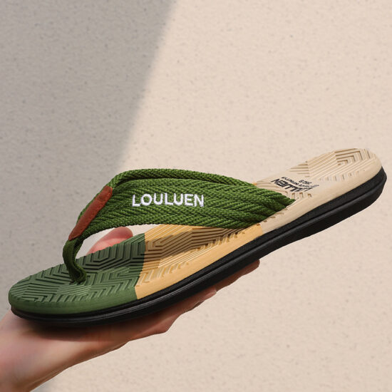 Heavy-Duty Men's Flip Flops for Outdoor Use