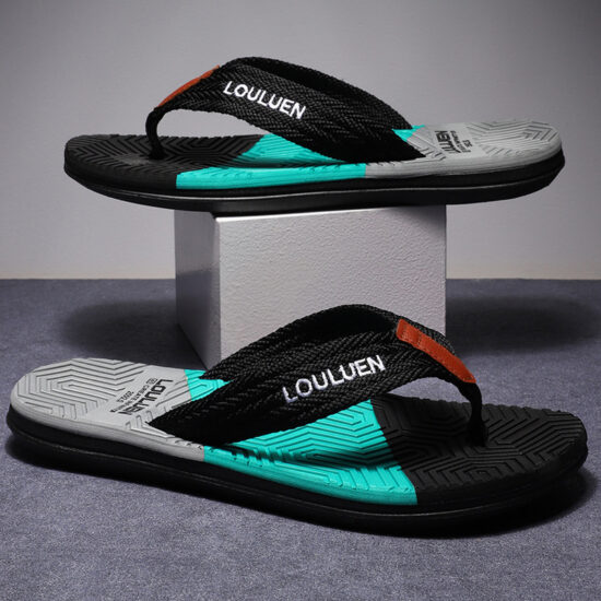Heavy-Duty Men's Flip Flops for Outdoor Use