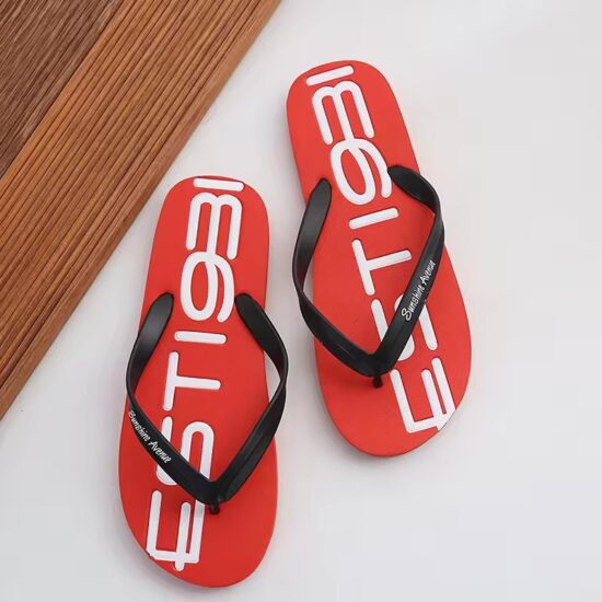 Men's Flip Flops with Memory Foam Footbed