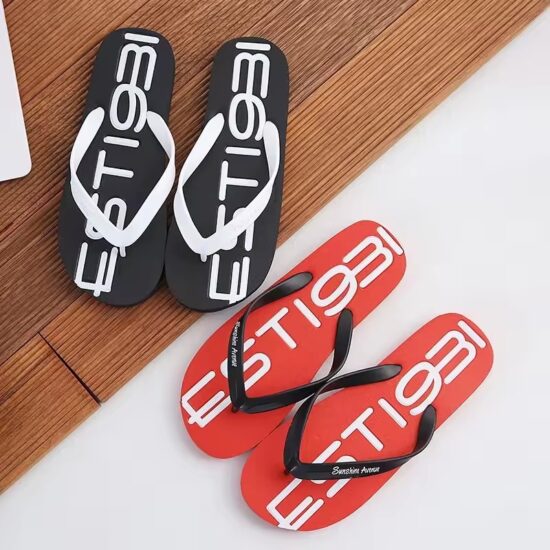 Men's Flip Flops with Memory Foam Footbed