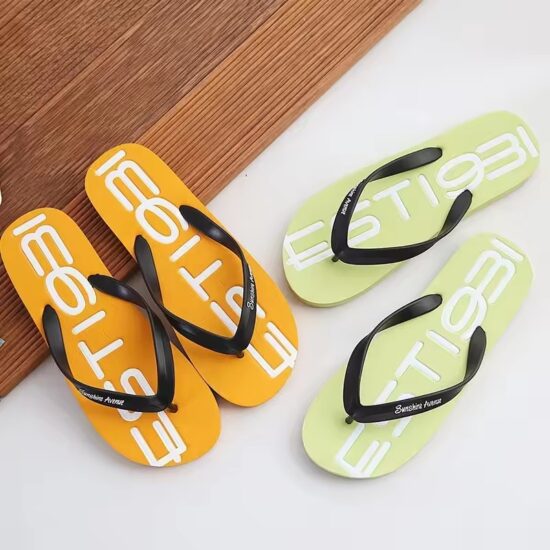 Men's Flip Flops with Memory Foam Footbed