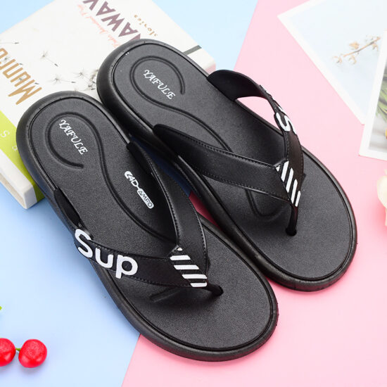 Men's Flip Flops with Soft Fabric Straps