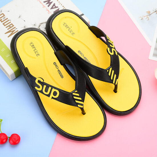 Men's Flip Flops with Soft Fabric Straps