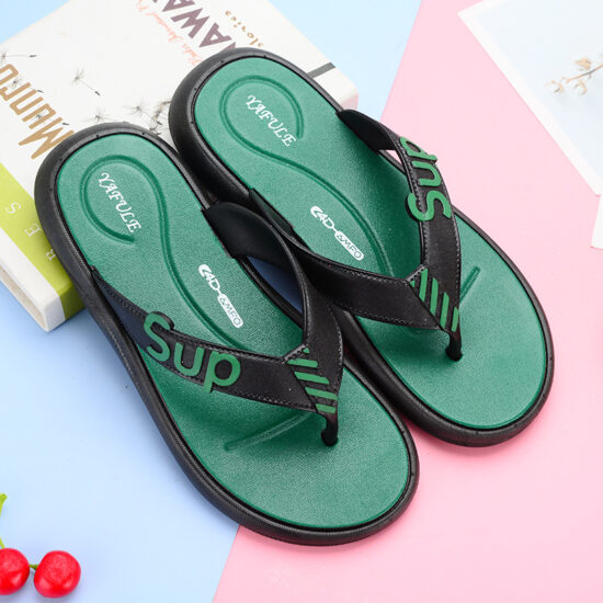 Men's Flip Flops with Soft Fabric Straps