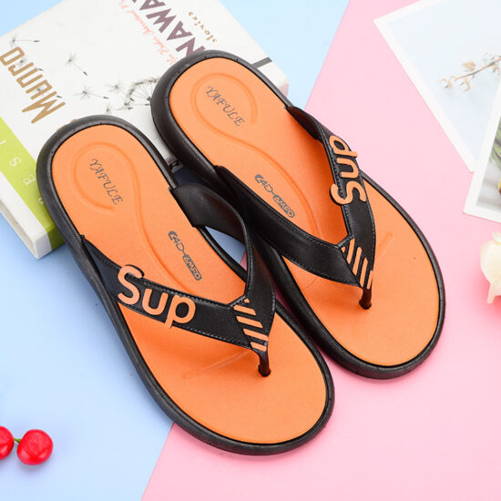 Men's Flip Flops with Soft Fabric Straps