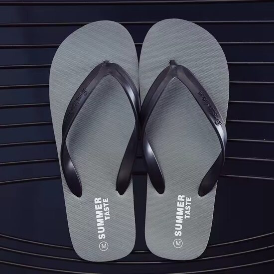 Men's White Flip Flops Clean Summer Look