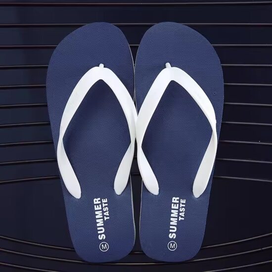 Men's White Flip Flops Clean Summer Look