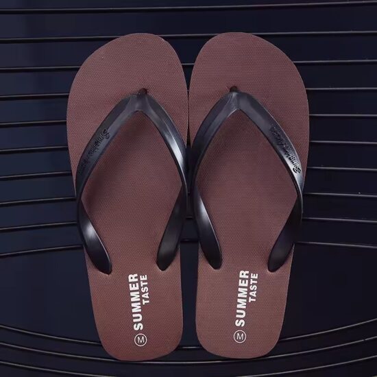 Men's White Flip Flops Clean Summer Look