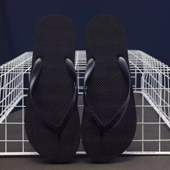 Men's White Flip Flops Clean Summer Look
