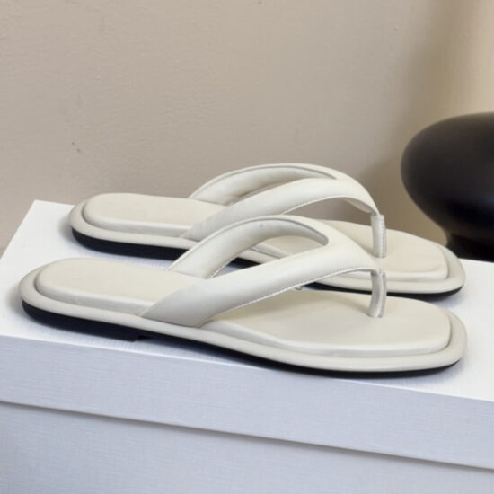 Metallic Finish Flip Flops for Women