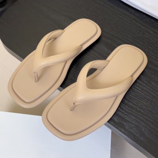 Metallic Finish Flip Flops for Women