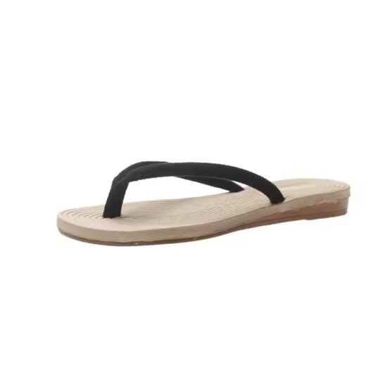 Minimalist Women Flip Flops Black