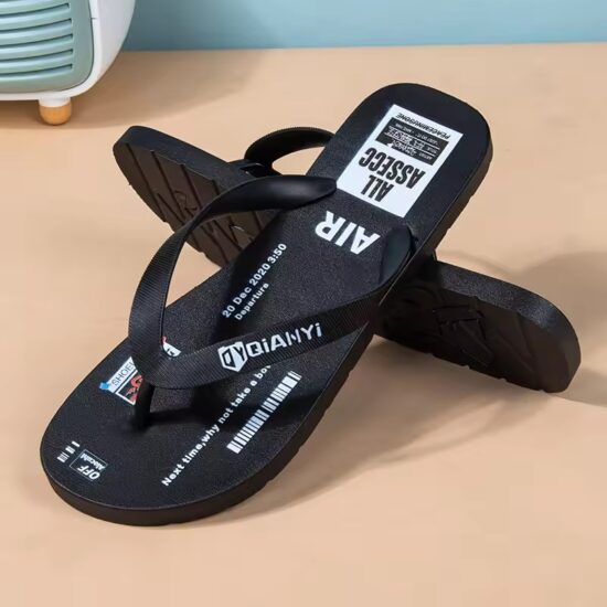 Wide Fit Men's Flip Flops with Cushion Support