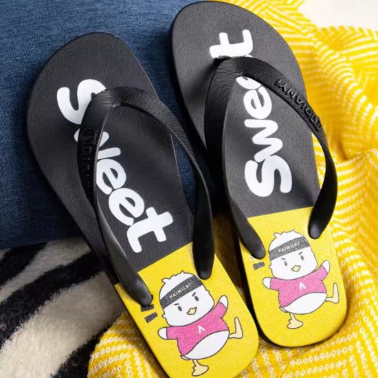 Wide Fit Men's Flip Flops with Cushion Support