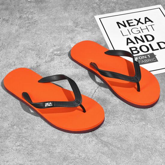 Men's Thai latex flip flops for outdoor summer beach use