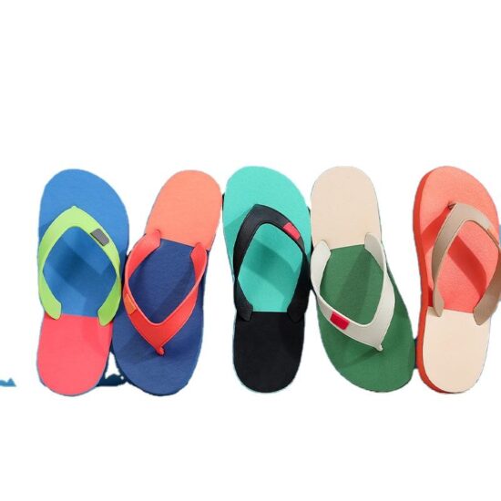 Soft sole summer beach flip flops in assorted colors