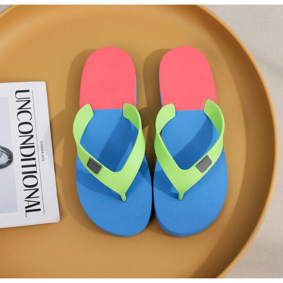 Soft sole summer beach flip flops in assorted colors