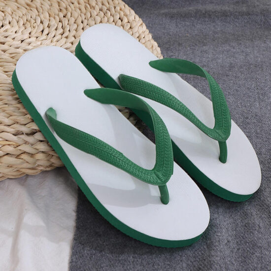 Custom sublimation print men’s slides with lightweight PE sole