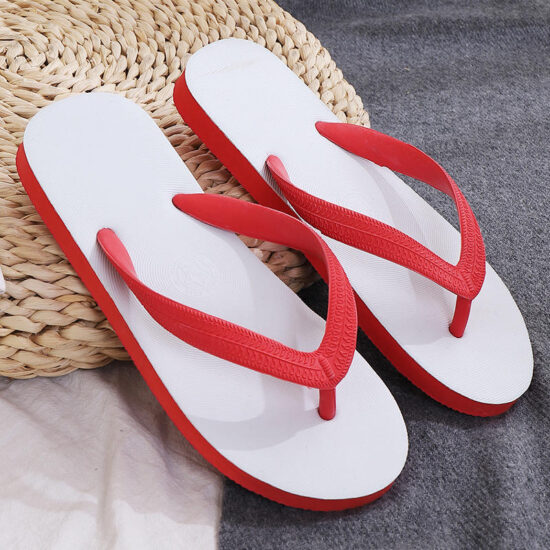 Custom sublimation print men’s slides with lightweight PE sole