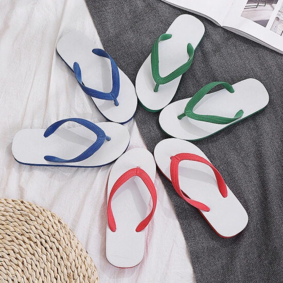 Custom sublimation print men’s slides with lightweight PE sole