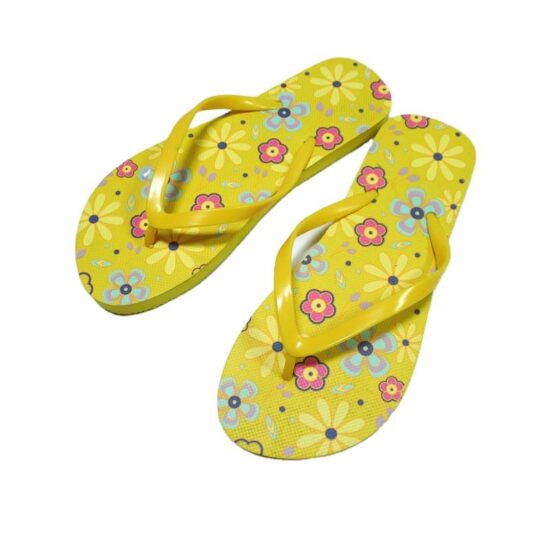 Men’s printed PE flip flops with rubber sole