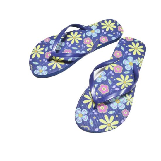 Men’s printed PE flip flops with rubber sole