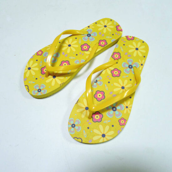 Men’s printed PE flip flops with rubber sole