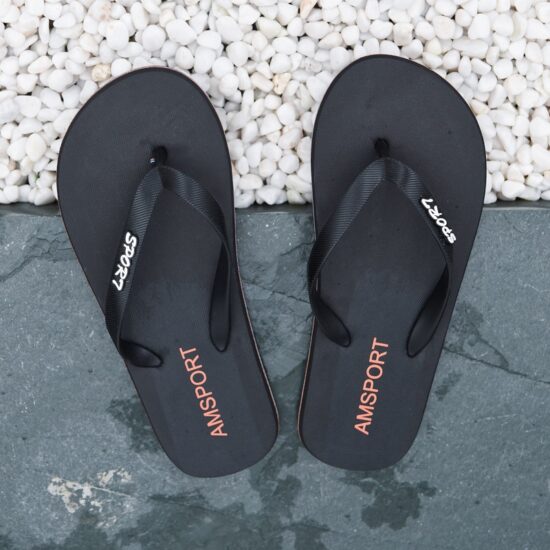 Men's PVC breathable flip flops for summer outdoor use