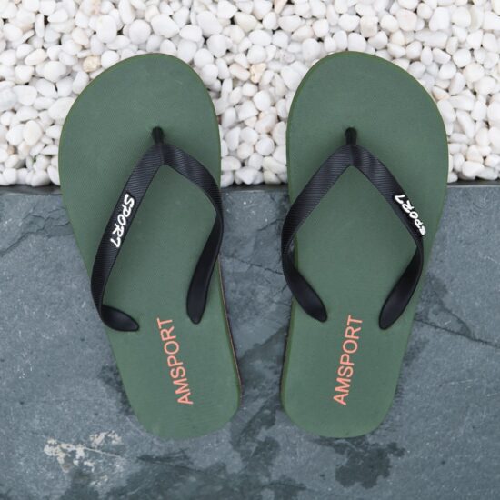Men's PVC breathable flip flops for summer outdoor use