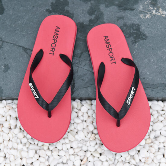 Men's PVC breathable flip flops for summer outdoor use