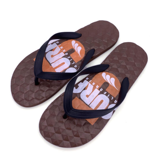 Custom PE rubber flip flops for men
