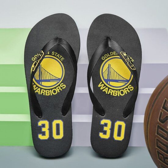 Custom anti-slip flip flops for men with printed logo