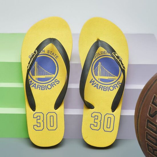 Custom anti-slip flip flops for men with printed logo