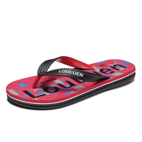 Men’s summer beach flip flops with Korean style