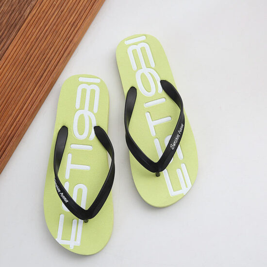 Custom outdoor PE flip flops for men with high-quality straps