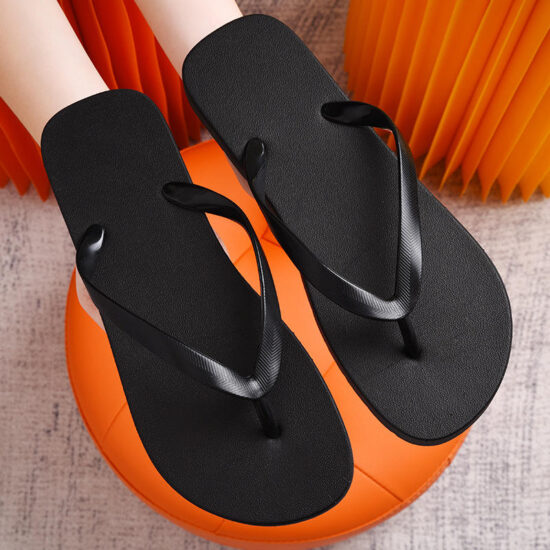 Custom colorful PE flip flops with printed design