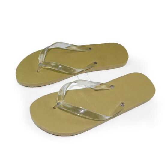 Custom unisex PE flip flops with PVC straps