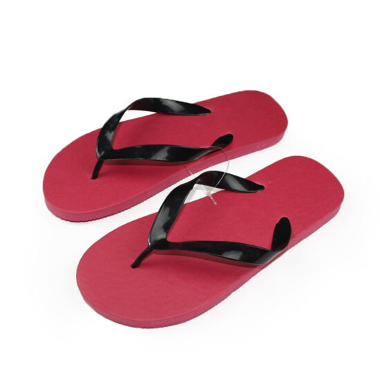 Custom unisex PE flip flops with PVC straps