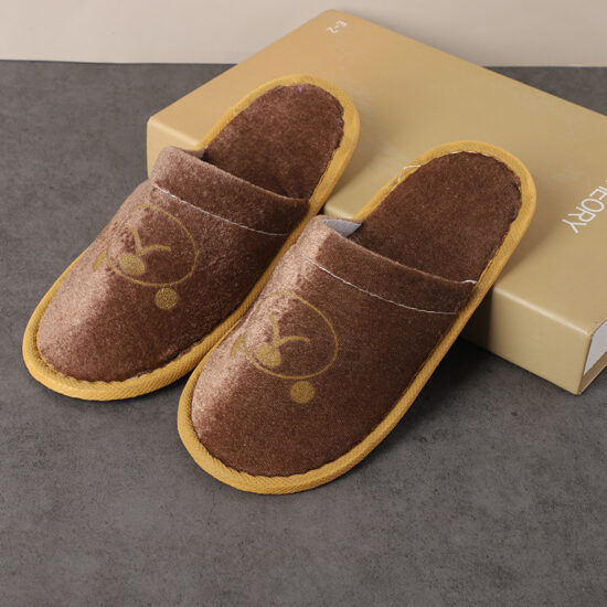 luxury hotel room slippers