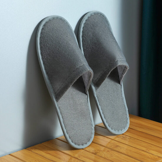 open toe hotel slippers