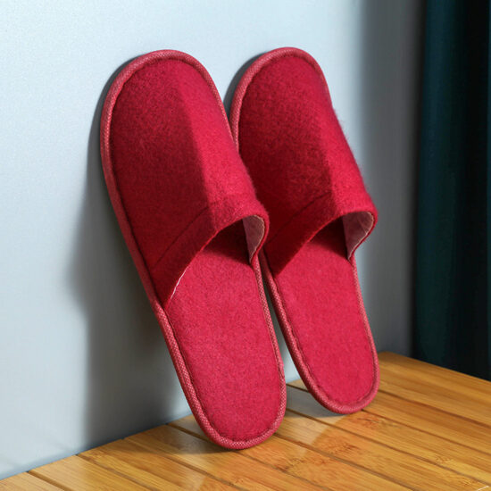 open toe hotel slippers